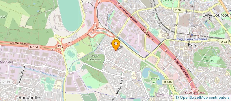 localisation de l'entreprise ASS SYNDIC LIBRE HAMEAU à EVRY-COURCOURONNES