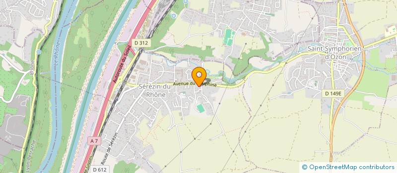 localisation de l'entreprise ASS SYNDIC LIBRE LOT GENTET  SEREZIN-DU-RHONE