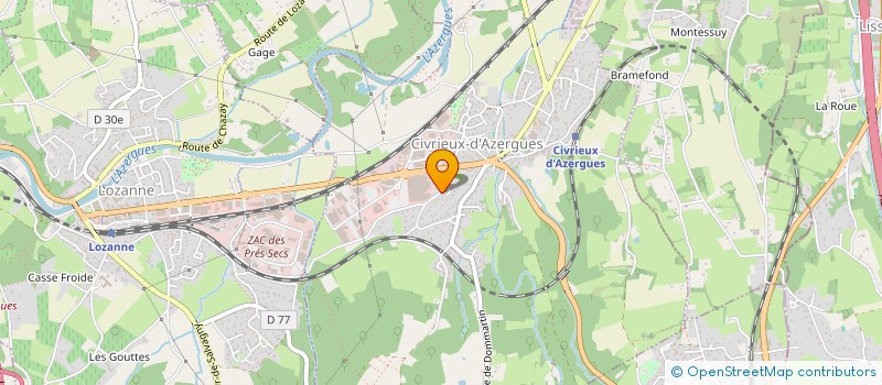 localisation de l'entreprise ASS SYNDIC LOTIS EGLANTINES à CIVRIEUX-D AZERGUES
