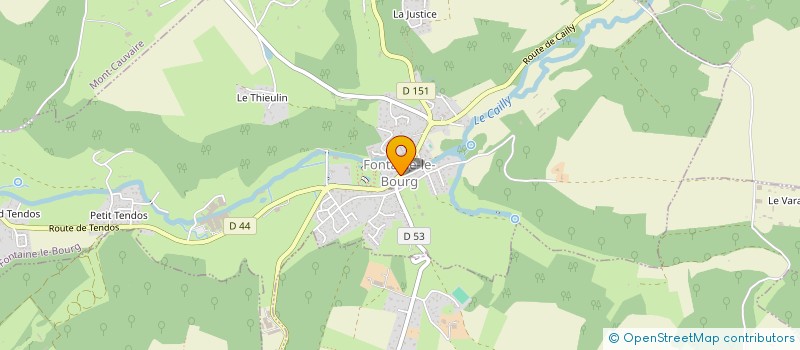 localisation de l'entreprise ASS SYNDIC RIVIERES DE CLERES ET CAILLY  CAILLY