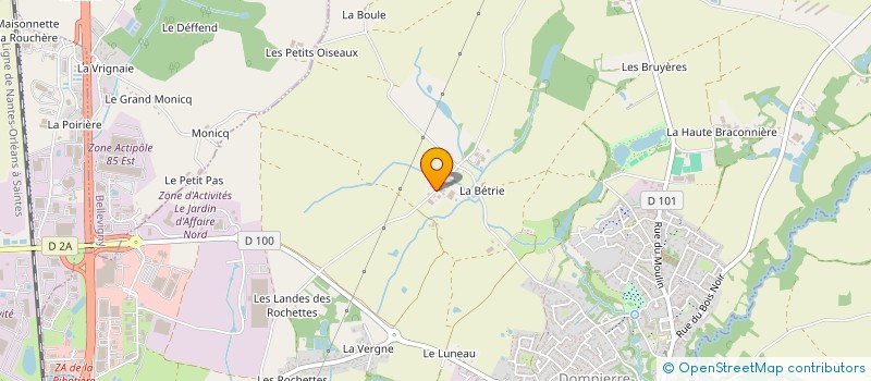 localisation de l'entreprise ASS SYNDICAL LIBRE IRRIGATION LES BOSSIS  DOMPIERRE-SUR-YON