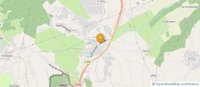 localisation de l'entreprise ASS SYNDICALE AUTORISEE DE PEAUGRES à PEAUGRES