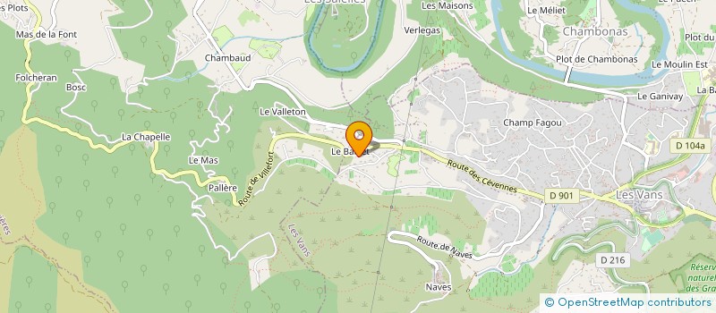 localisation de l'entreprise ASS SYNDICALE AUTORISEE DES CANAUX  SAINTE-MARGUERITE-LAFIGERE