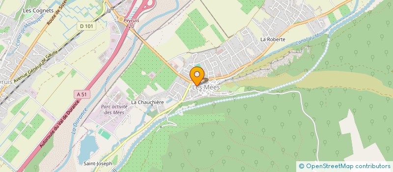 localisation de l'entreprise ASS SYNDICALE AUTORISEE DES CANAUX DES MEES à LES MEES