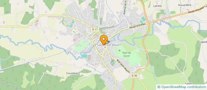 localisation de l'entreprise ASS SYNDICALE AUTORISEE LARRIBERE  CASTAGNEDE