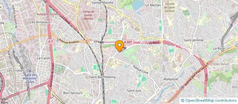 localisation de l'entreprise ASS SYNDICALE CENTRE URBAIN DU MERLAN à MARSEILLE
