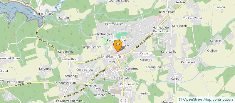 localisation de l'entreprise ASS SYNDICALE DE KERFANY LES PINS  MOELAN-SUR-MER