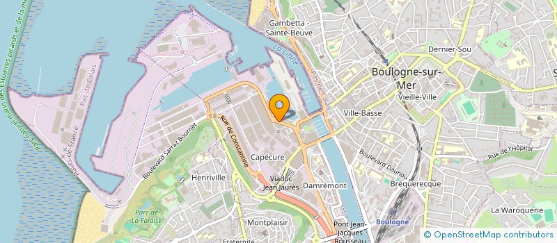 localisation de l'entreprise ASS SYNDICALE DE LANDACRES à BOULOGNE-SUR-MER