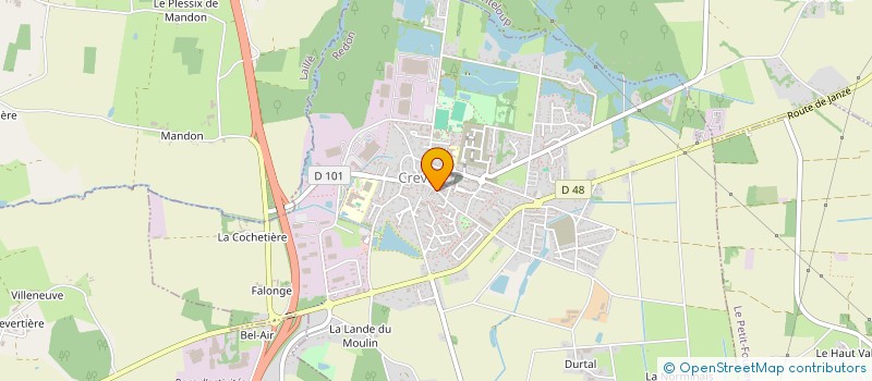 localisation de l'entreprise ASS SYNDICALE DRAINAGE BOURG DES COMPTES  CREVIN