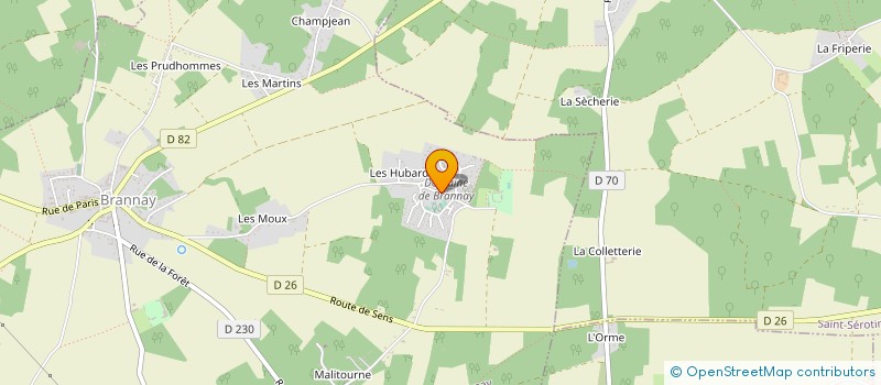 localisation de l'entreprise ASS SYNDICALE DU DOMAINE DE BRANNAY à BRANNAY