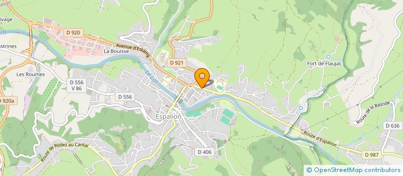 localisation de l'entreprise ASS SYNDICALE DU LOTISSEMENT BRIANE  ESPALION