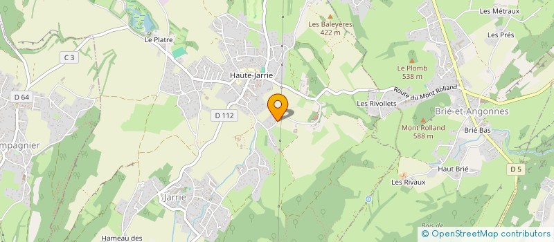 localisation de l'entreprise ASS SYNDICALE DU LOTISSEMENT LE MALEGA  JARRIE