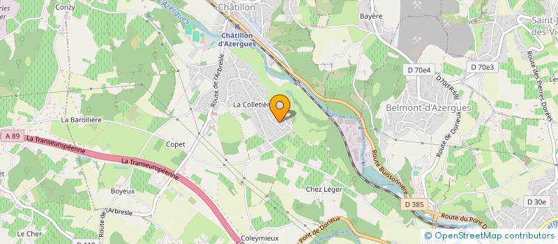 localisation de l'entreprise ASS SYNDICALE DU LOTISSEMENT LES VIGNES  CHESSY