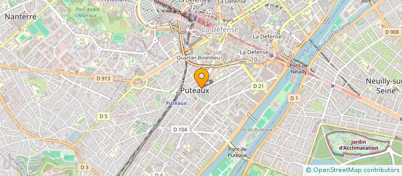 localisation de l'entreprise ASS SYNDICALE DU QUARTIER BOIELDIEU à PUTEAUX