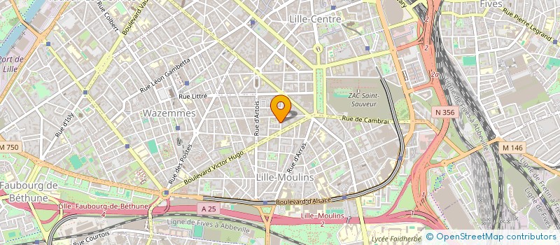 localisation de l'entreprise ASS SYNDICALE INTERPROFESSIONNELLE CFDT RETRAITES PRE RETRAITES à LILLE