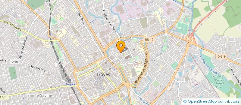 localisation de l'entreprise ASS SYNDICALE LIBRE 11-13 CHEVALIER AU LION à TROYES