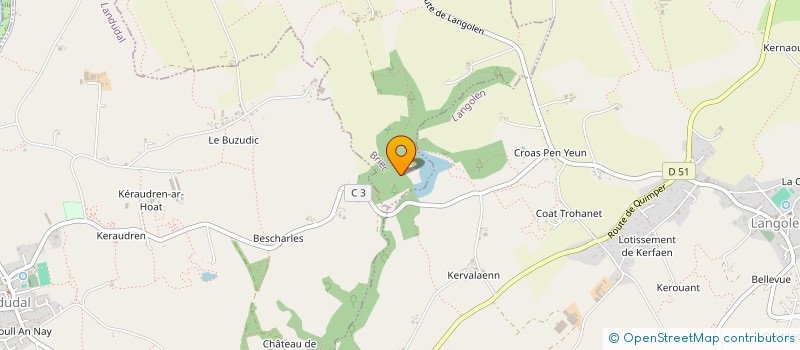 localisation de l'entreprise ASS SYNDICALE LIBRE BOISEMENT  BRIEC