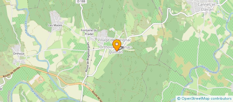 localisation de l'entreprise ASS SYNDICALE LIBRE DE COUTACH  QUISSAC