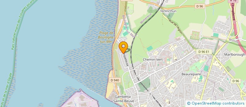 localisation de l'entreprise ASS SYNDICALE LIBRE DE LA RESIDENCE OPHELIE à BOULOGNE-SUR-MER