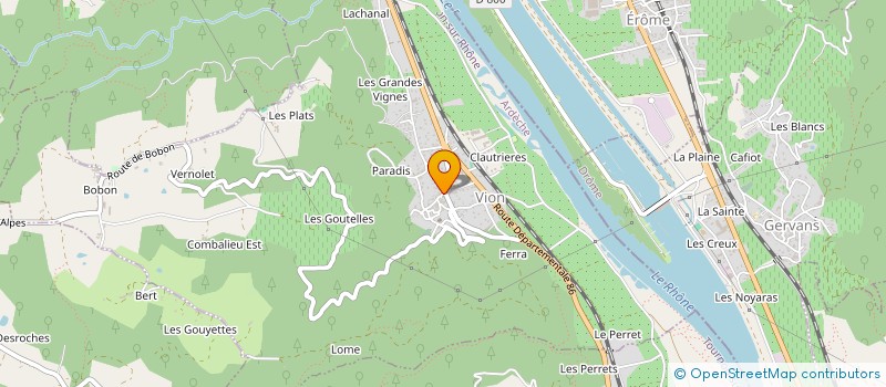 localisation de l'entreprise ASS SYNDICALE LIBRE DE VION  VION