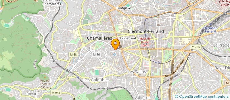 localisation de l'entreprise ASS SYNDICALE LIBRE FORESTIERE MOSNAT LA GERBODIE  CHAMALIERES