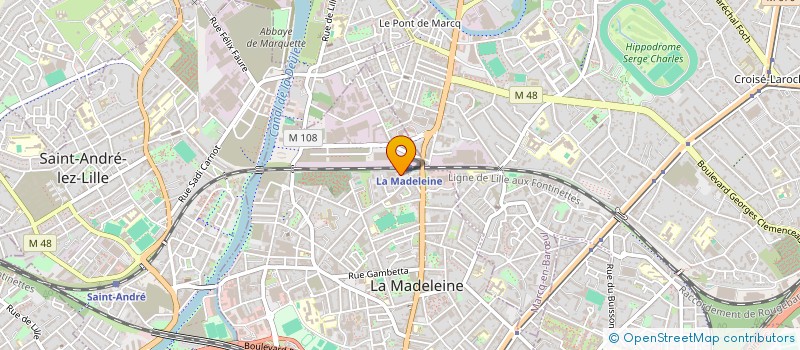 localisation de l'entreprise ASS SYNDICALE LIBRE HOLMARCQ à LA MADELEINE