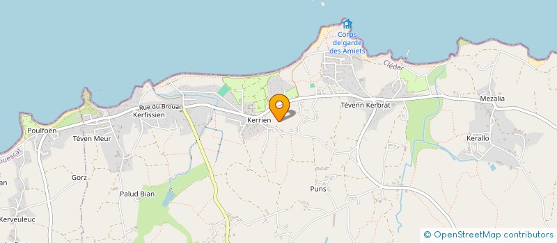 localisation de l'entreprise ASS SYNDICALE LIBRE IRRIGATION DE CLEDER  CLEDER