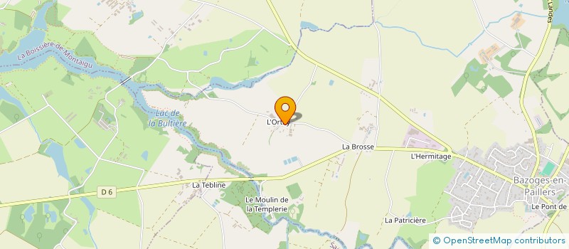 localisation de l'entreprise ASS SYNDICALE LIBRE IRRIGATION L'ORTAY  BAZOGES-EN-PAILLERS