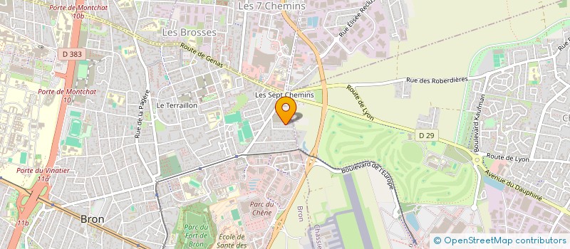 localisation de l'entreprise ASS  SYNDICALE LIBRE LES COTTAGES DE BRO  BRON