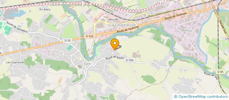 localisation de l'entreprise ASS SYNDICALE LIBRE LOTISSEM. LE BARBIE  SAIX