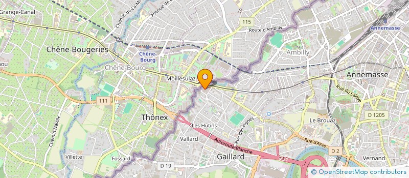 localisation de l'entreprise ASS SYNDICALE LIBRE PORTE DE FRANCE  GAILLARD