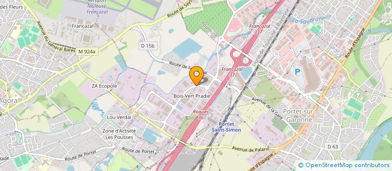 localisation de l'entreprise ASS SYNDICALE LIBRE ZI BOIS DU BOIS VERT  PORTET-SUR-GARONNE