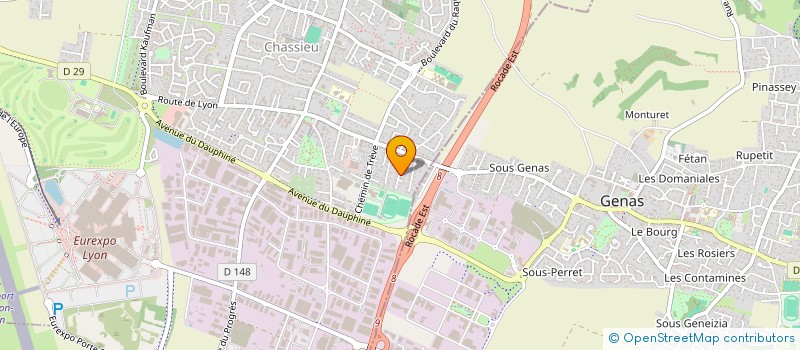 localisation de l'entreprise ASS SYNDICALE LOT. LES ERABLES  CHASSIEU