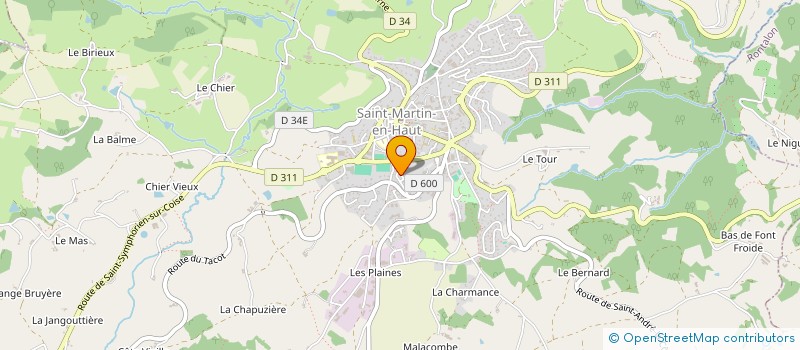 localisation de l'entreprise ASS SYNDICALE LOT PRES DE LA BERCHE  SAINT-MARTIN-EN-HAUT