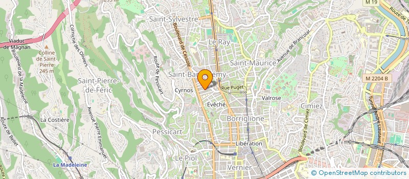 localisation de l'entreprise ASS SYNDICALE LOT ST PIERRE DE RIMIEZ  NICE