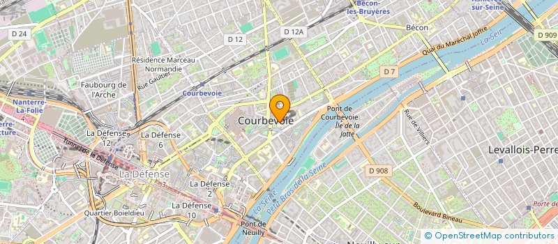 localisation de l'entreprise ASS SYNDICALE LOUIS BLANC à COURBEVOIE