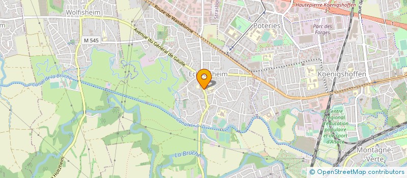 localisation de l'entreprise ASS SYNDICALE PECHE ECKBOLSHEIM MUHLBACH  ECKBOLSHEIM