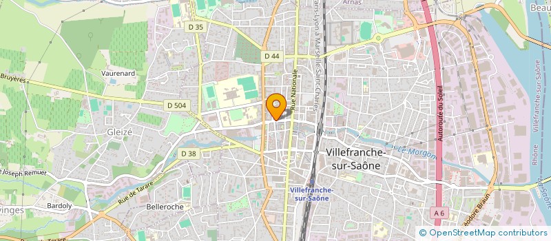 localisation de l'entreprise ASS SYNDICALE PROPRIETAIRES BELLEROCHE à VILLEFRANCHE-SUR-SAONE