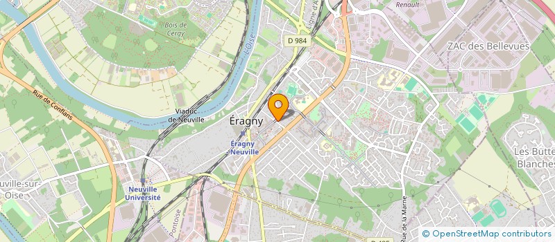 localisation de l'entreprise ASS SYNDICALE RUE DES PINSONS  ERAGNY