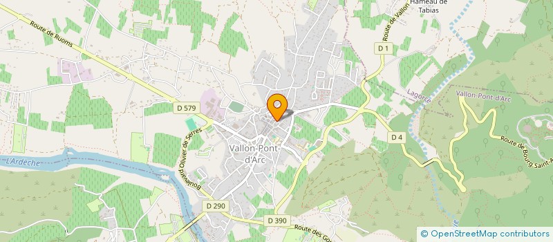 localisation de l'entreprise ASS SYNDICALE VILLAGE SAUVASSE  VAGNAS