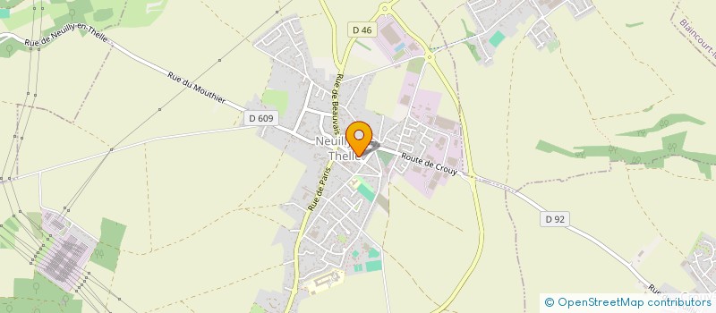 localisation de l'entreprise ASS SYNDICAT D'INITIATIVE  NEUILLY EN THELLE