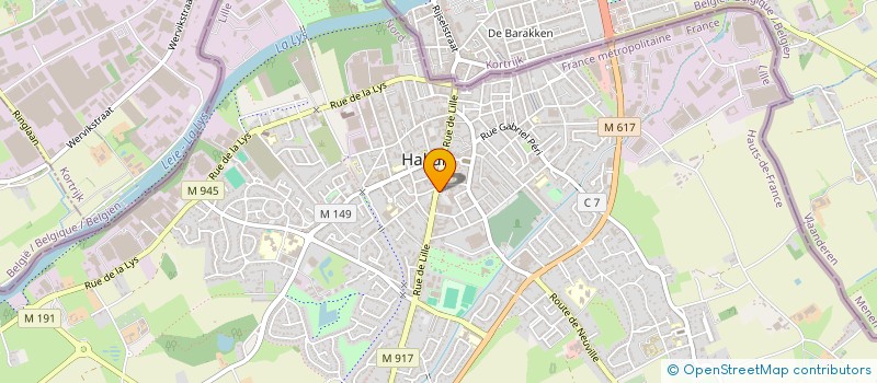 localisation de l'entreprise ASS. SYNDICAT DE COPROPRIETAIRES  HALLUIN