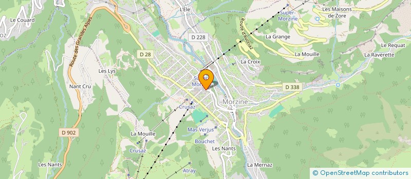 localisation de l'entreprise ASS  SYNDICAT DES HOTELIERS  MORZINE