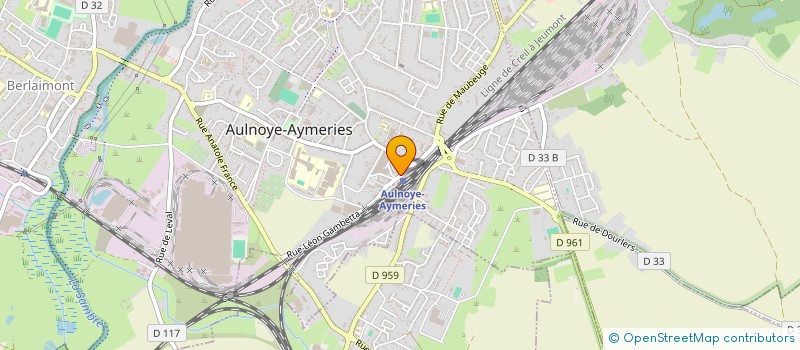 localisation de l'entreprise ASS SYNERGIE à AULNOYE-AYMERIES
