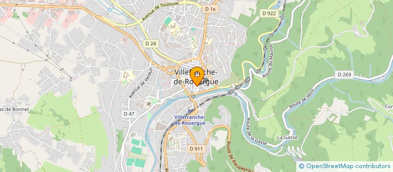 localisation de l'entreprise ASS TABLES OUVERTES à VILLEFRANCHE-DE-ROUERGUE