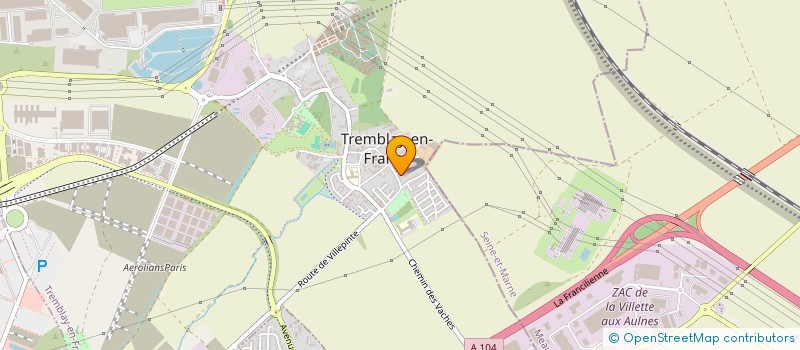 localisation de l'entreprise ASS  TAC EQUITATION  TREMBLAY-EN-FRANCE