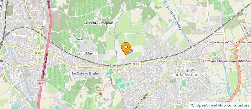 localisation de l'entreprise ASS TAKA à ENTRAIGUES-SUR-LA-SORGUE