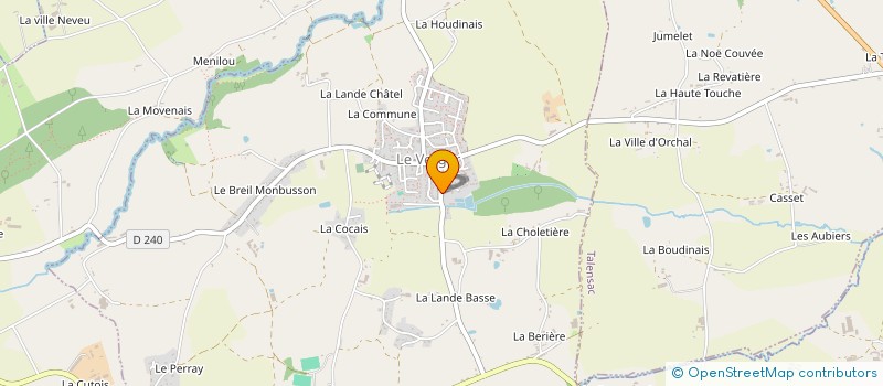 localisation de l'entreprise ASS TALENSAC GYMNASTIQUE VOLONTAIRE  TALENSAC