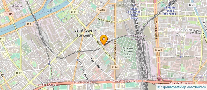 localisation de l'entreprise ASS TALENTS URBAINS à SAINT-OUEN-SUR-SEINE