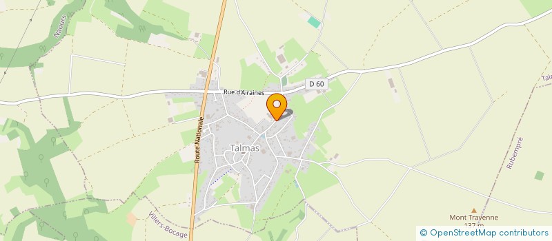 localisation de l'entreprise ASS TALMAS SPORT LOISIRS  TALMAS